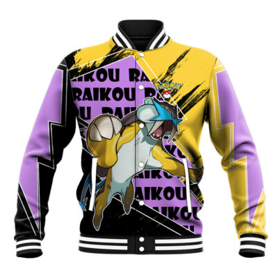 Raikou - Pokemon Anime Varsity Jacket Anime Japan Art Style