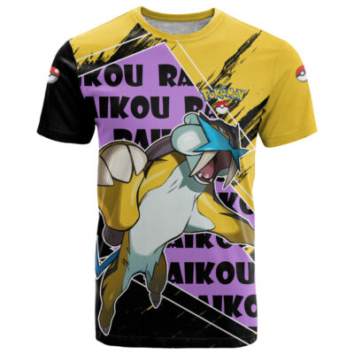 Raikou - Pokemon T Shirt Anime Japan Art Style
