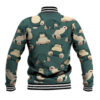 Snorlax Pattern Style Anime Varsity Jacket