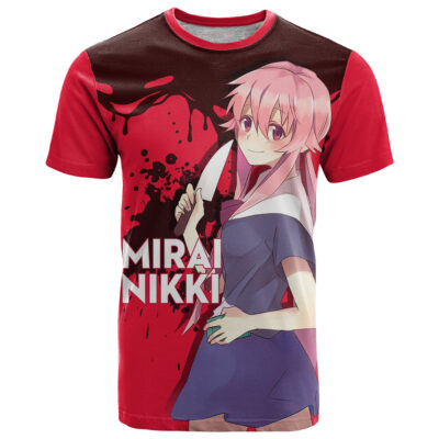 Yuno Gasai Future Diary Mirai Nikki T Shirt Anime Style