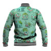 Bulbasaur Pokemon Anime Varsity Jacket Pattern Style