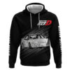 Mako Sato SilEighty Initial D Hoodie Manga Mix Anime Style