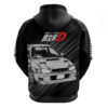 Bunta Fujiwara Impreza Initial D Hoodie Manga Mix Anime Style