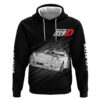 Keisuke Takahashi RX-7 Initial D Hoodie Manga Mix Anime Style