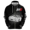 Keisuke Takahashi RX-7 Initial D Hoodie Manga Mix Anime Style