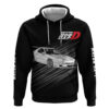 Ryosuke Takahashi RX-7 Initial D Hoodie Manga Mix Anime Style