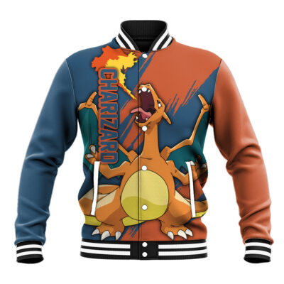 Charizard Pokemon Anime Anime Varsity Jacket