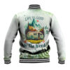 Life Is Good In The Wood - Trailer Life Anime Varsity Jacket