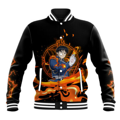 Fullmetal Alchemist Roy Mustang Anime Varsity Jacket Flame Alchemist