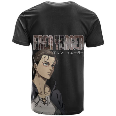 Attack On Titan Anime Eren Yeager T Shirt Basic
