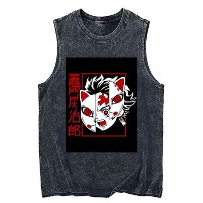 Angry Tanjiro Demon Slayer Tank Top