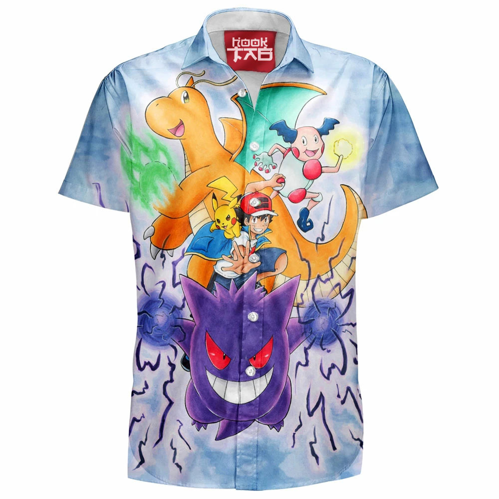 Ash Ketchum Hawaiian Shirt - HookTab.com