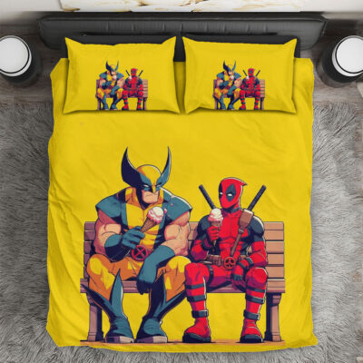 Deadpool and Wolverine Marvels Bedding Set Cover