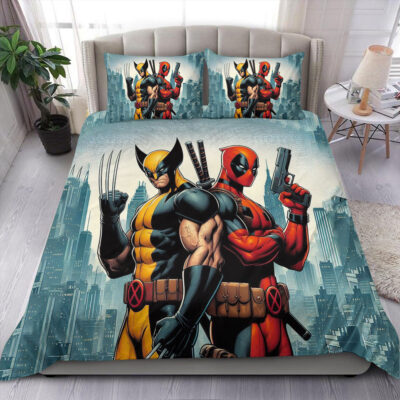 Deadpool and Wolverine Marvels Bedding Set Cover