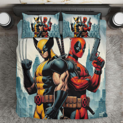 Deadpool and Wolverine Marvels Bedding Set Cover