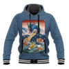 Gyarados and Magikarp Pokemon Japanese Art Hooded Jacket