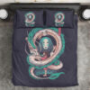 Chihiro Haku and No Face Spirited Away Bedding Set Cover