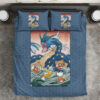 Gyarados and Magikarp Pokemon Japanese Art Bedding Set Cover