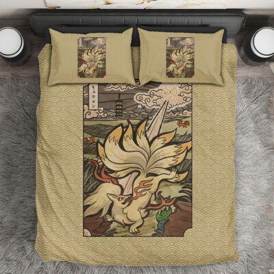 Ninetales Pokemon Japanese Art Bedding Set Cover