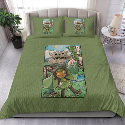 Ogerpon Pokemon Japanese Art Bedding Set Cover