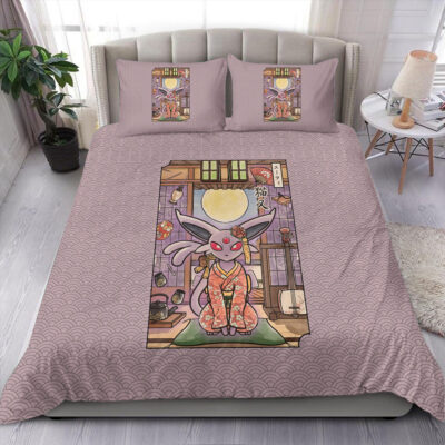 Espeon Pokemon Japanese Art Bedding Set Cover