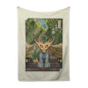 Leafeon Pokemon Japanese Art Blanket