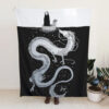 Chihiro No Face and Haku Dragon Spirited Away Blanket