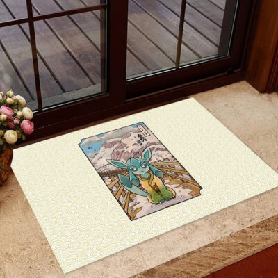 Glaceon Pokemon Japanese Art Doormat