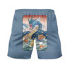 Gyarados and Magikarp Pokemon Japanese Art Gym Shorts