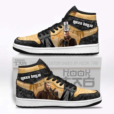 Niko Bellic J1-Sneakers Custom Games GTA Shoes