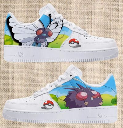 Pokemon - Butterfree x Venonat Air Force 1 Custom