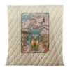 Glaceon Pokemon Japanese Art Quilt Blanket