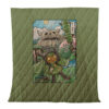 Ogerpon Pokemon Japanese Art Quilt Blanket