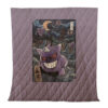 Gengar Pokemon Japanese Art Quilt Blanket