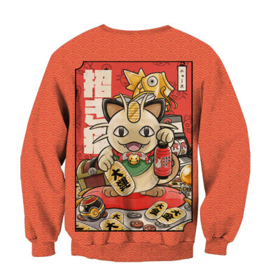 Meowth Pokemon Japanese Art Sweatshirt