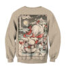 Hisuian Zorua and Zoroark Pokemon Japanese Art Ugly Christmas Sweater