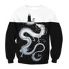 Chihiro No Face and Haku Dragon Spirited Away Sweatshirt