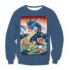 Gyarados and Magikarp Pokemon Japanese Art Sweatshirt