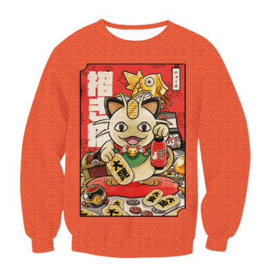 Meowth Pokemon Japanese Art Sweatshirt