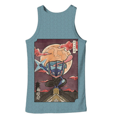 Greninja Pokemon Japanese Art 3D Tank Top