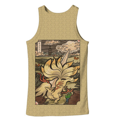 Ninetales Pokemon Japanese Art 3D Tank Top