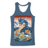 Gyarados and Magikarp Pokemon Japanese Art 3D Tank Top