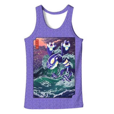 Primal Kyogre Pokemon Japanese Art 3D Tank Top