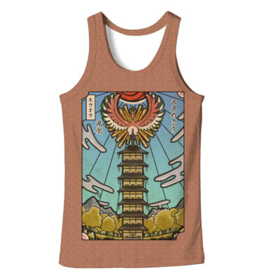 Ho-Oh Pokemon Japanese Art 3D Tank Top