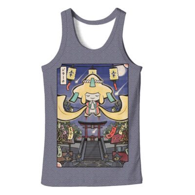 Jirachi Pokemon Japanese Art 3D Tank Top