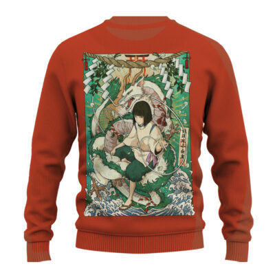 Haku Spirited Away Ugly Christmas Sweater