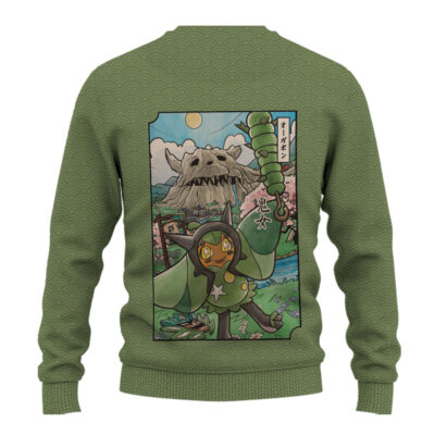 Ogerpon Pokemon Japanese Art Ugly Christmas Sweater