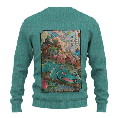 Venusaur Pokemon Japanese Art Ugly Christmas Sweater