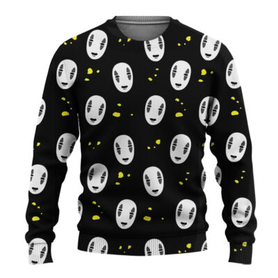 No Face Spirited Away Ugly Christmas Sweater