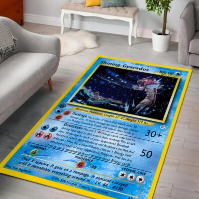 Shining Gyarados Pokemon Card Pokemon Rug